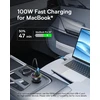 Baseus automobilinis įkroviklis 152.5 W su 2 USB-C, USB-A, RGB ir 100 W USB-C laidu BSCC-ZX-CCL