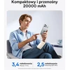 Baseus išorinė baterija 20000 mAh 45 W su dviem integruotais USB-C laidais E00311