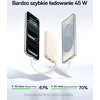Baseus išorinė baterija 20000 mAh 45 W su dviem integruotais USB-C laidais E00311