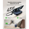 Baseus išorinė baterija AC22 Mini 20000 mAh 45 W PD su integruotu USB-C laidu E00294