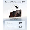 Baseus išorinė baterija QPow3 20 000 mAh 45 W su dviem integruotais USB-C laidais PPKPC-0520S