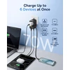 Baseus kelioninis adapteris Enercore 70 W su ištraukiamu USB-C laidu ir 2 AC lizdais