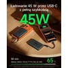 Baseus magnetinis išorinis akumuliatorius 10000 mAh, Qi2.2 25 W, PD 45 W, E00290