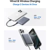 Baseus magnetinis išorinis akumuliatorius Picogo AM41 10000 mAh Qi2 15 W PPKPC-1027G