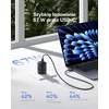Baseus Picogo USB-C tinklo įkroviklis 67 W, 3 USB-C prievadai, PD 3.0, PPS