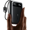 Baseus powerbankas 20000 mAh 45 W su 2 integruotais USB-C laidais E00311