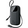 Baseus QPow3 išorinis powerbankas 20000 mAh, 45 W, su įmontuotais USB-C kabeliais