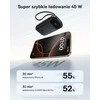 Baseus QPow3 išorinis powerbankas 20000 mAh, 45 W, su įmontuotais USB-C kabeliais