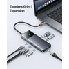 Baseus USB-C šakotuvas 6 prievadų, 10 Gb/s, HDMI, PD 100 W, 6 in 1