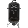 BBQ-Toro grilis ir rūkykla 2 viename, skersmuo 47 cm, reguliuojama traukos sistema, juodas, plieno, BBQ9