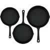 BBQ-Toro ketaus keptuvių rinkinys, 3 vnt., Ø 16 cm, Ø 20 cm, Ø 24 cm, GPF-Set