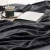Rankšluostis Bedsure flanelinis pledas, mikrofibra, tamsiai pilkas, 230x270 cm, šiltas XXL sofa/lova