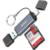 Beikell atminties kortelių skaitytuvas USB-C ir USB 3.0, du lizdai, iki 5 Gb/s, B6310