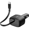 Belkin automobilinis įkroviklis USB-C 75 W su ištraukiamu 75 cm kabeliu CCC001hqBK