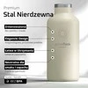 Bemaxx ACTIVE FLASK Nerūdijančio plieno gertuvė su šiaudeliu 950 ml, balta