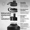 Bemaxx ACTIVE FLASK Nerūdijančio plieno gertuvė su šiaudeliu 2200 ml, juoda