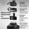Bemaxx ACTIVE FLASK Nerūdijančio plieno gertuvė su šiaudeliu 2200 ml, juoda