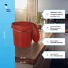 BenBow plastikinis kibiras su dangčiu, 30 l, raudonas