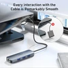 BENFEI USB-C į Gigabit Ethernet adapteris su 3 USB 3.0 jungtimis, 5 Gb/s, 000386grey