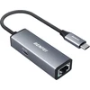 BENFEI USB-C ir Gigabit Ethernet (RJ45) tinklo adapteris su 100 W PD, 000362grey
