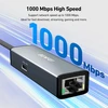 BENFEI USB-C ir Gigabit Ethernet (RJ45) tinklo adapteris su 100 W PD, 000362grey