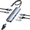 BENFEI USB-C šakotuvas 6 viename su HDMI 4K 60 Hz, 100 W įkrovimu ir Gigabit Ethernet BNF-USBC-0379G