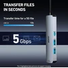 BENFEI USB-C šakotuvas 6 viename su HDMI 4K 60 Hz, 100 W įkrovimu ir Gigabit Ethernet BNF-USBC-0379G