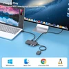 BENFEI USB perjungiklis 2 kompiuteriams su 3 USB 3.0 ir USB-C, 5 Gb/s, 000376black