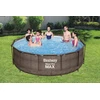 Bestway rėminis baseinas su filtravimo pompa, 366 x 100 cm, 9150 l, rataninis dizainas