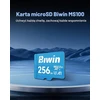 BIWIN 256 GB Micro SDXC atminties kortelė, UHS-I, V30, U3, 10 klasės, MS100