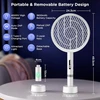 BKXCHA elektrinė musių mušyklė 2 viename, 4000 V, 1800 mAh, XH-38