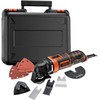 Black &amp; Decker Juodas+DECKER daugiafunkcis osciliacinis įrankis su priedais, 230 W, MT300KA-QS