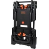 Black & Decker Juodas+DECKER sulankstomas platforminis vežimėlis 2 viename, teleskopinė rankena, maksimali apkrova 120 kg, BXWT-H206