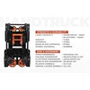 Black & Decker Juodas+DECKER sulankstomas platforminis vežimėlis 2 viename, teleskopinė rankena, maksimali apkrova 120 kg, BXWT-H206