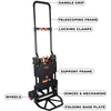 Black & Decker Juodas+DECKER sulankstomas platforminis vežimėlis 2 viename, teleskopinė rankena, maksimali apkrova 120 kg, BXWT-H206