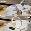 blonbar naktinė LED lempa su žadintuvu, USB 10 W įkrovimu ir lietiminiu valdymu AJ300DBeige