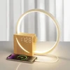 blonbar naktinė LED lempa su žadintuvu, USB įkrovimu 10 W ir liečiamu valdymu AJ310B