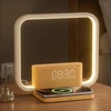 blonbar naktinė LED lempa su žadintuvu, Qi 10 W belaidžiu įkrovimu ir pritemdymu AJ310