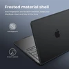 BlueSwan kietas dėklas MacBook Air 13,3 col. A2337 A2179 A1932, matinis juodas
