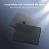 BlueSwan kietas dėklas MacBook Air 13,3 col. A2337 A2179 A1932, matinis juodas