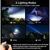 Blukar LED įkraunama prožektorius, 2000 lm, 4 režimai, USB-C, aliuminio korpusas, K9132