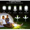 Blukar stovyklavimo LED žibintuvėlis, 7 apšvietimo režimai, 60 LED, 3600 mAh akumuliatorius, 2 vnt., K9107