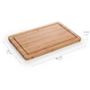 Blumtal bambukinė pjaustymo lenta su grioveliu, 38 x 25 x 2 cm, antibakterinė, 2 cm storio