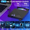 BNEHHOV išorinis CD/DVD įrenginys su USB 3.0 šakotuvu ir SD/TF kortelių skaitytuvu
