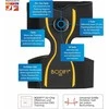 Bodify EMS Noga Trainer Pro elektromiostimuliacijos diržas kojų raumenims, neopreninis, juodas