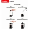 Bodum Brazil prancūziškas kavos presas 1 l, 8 puodeliams, K1548-01