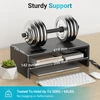BONTEC dviejų lygių monitoriaus stovas su klaviatūros dėklu, iki 29,94 kg, FBA_MTR-S2