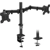 BONTEC dviejų monitorių stalo laikiklis 13–27 col., VESA 75/100 mm, iki 8kg B07PN8XQ78