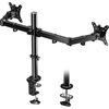 BONTEC dvigubas monitorių stalo laikiklis 13–32 col., VESA 75/100 mm, MDM002L