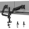 BONTEC dvigubas stalinis monitorių laikiklis 13–32 col., VESA 75/100 mm, GDM7504